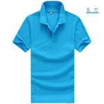 2019 Shirt Men Clothing short Sleeve Tees for women summer style classic tops Blue Black White Solid color