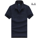 2019 Shirt Men Clothing short Sleeve Tees for women summer style classic tops Blue Black White Solid color