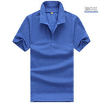 2019 Shirt Men Clothing short Sleeve Tees for women summer style classic tops Blue Black White Solid color