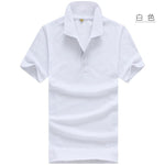 2019 Shirt Men Clothing short Sleeve Tees for women summer style classic tops Blue Black White Solid color